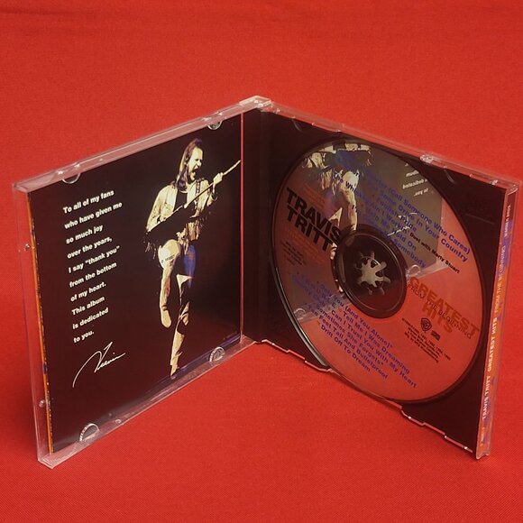 Travis Tritt Greatest Hits From The Beginning CD 1995 Signed - Picture 5 of 8